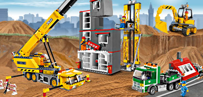 LEGO City 7633 pas cher, Le chantier