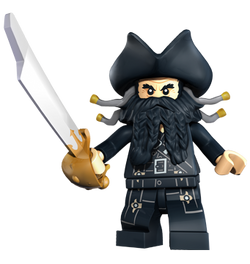  LEGO Pirates of The Caribbean: Blackbeard Minifigure : Toys &  Games