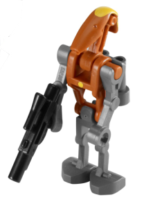 LEGO Star Wars Minifigure Rocket Battle Droid & blaster orange Clone Wars 8086 