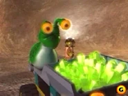 A Slimy Slug about to feed.