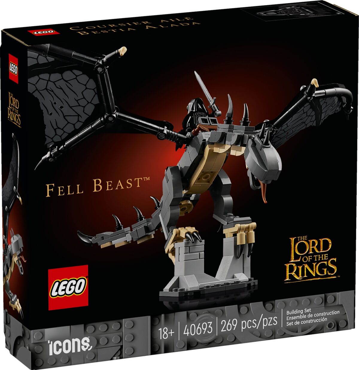 ロードオブザリング フィギュア Ruins with Fell Beast WETA TENZAN | ロードオブザリング おそるべき獣けもの フェル