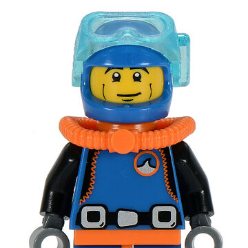 New Genuine LEGO Deep Sea Diver Minifig with Flippers Series 1 8683