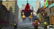 The Black Bounty attacking Ninjago City