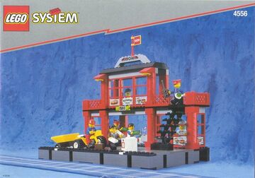 Lego 4556 Train Station Gare pour Train Vintage avec 7 Figurines