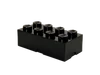 5005031 Brique de rangement LEGO noire 8 tenons
