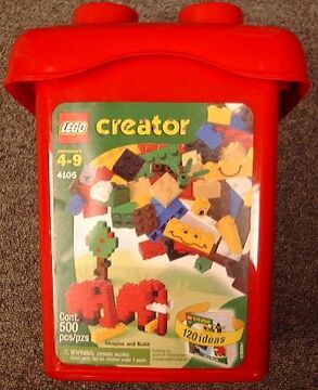 4105 Red Brick Bucket Brickipedia Fandom
