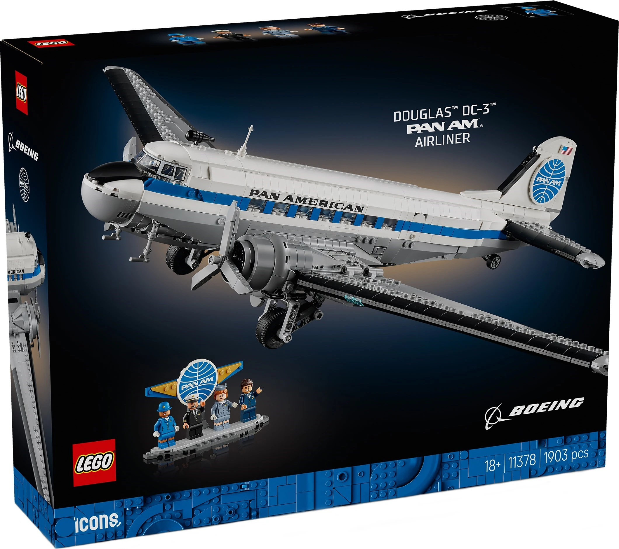 11378 Douglas DC-3 PAN AM Airliner | Brickipedia | Fandom