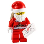 Jour 24 Percival Wheeler en Père Noël avec sa hotte et une lettre