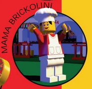 Mama Brickolini in the manual for the first LEGO Island game