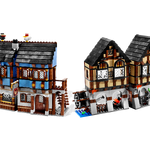 10193 Medieval Market Village Brickipedia Fandom With the lego (10193) castle medieval market village, lego fans follow instructions to recreate both the excitement of medieval castles and soldiers and a snapshot of what ordinary life was like during those times. 10193 medieval market village