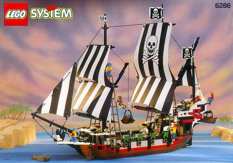 Lego pirate hotsell ship 1990