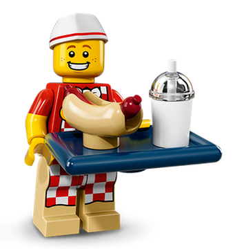 Lego hot dog man minifigure hot sale