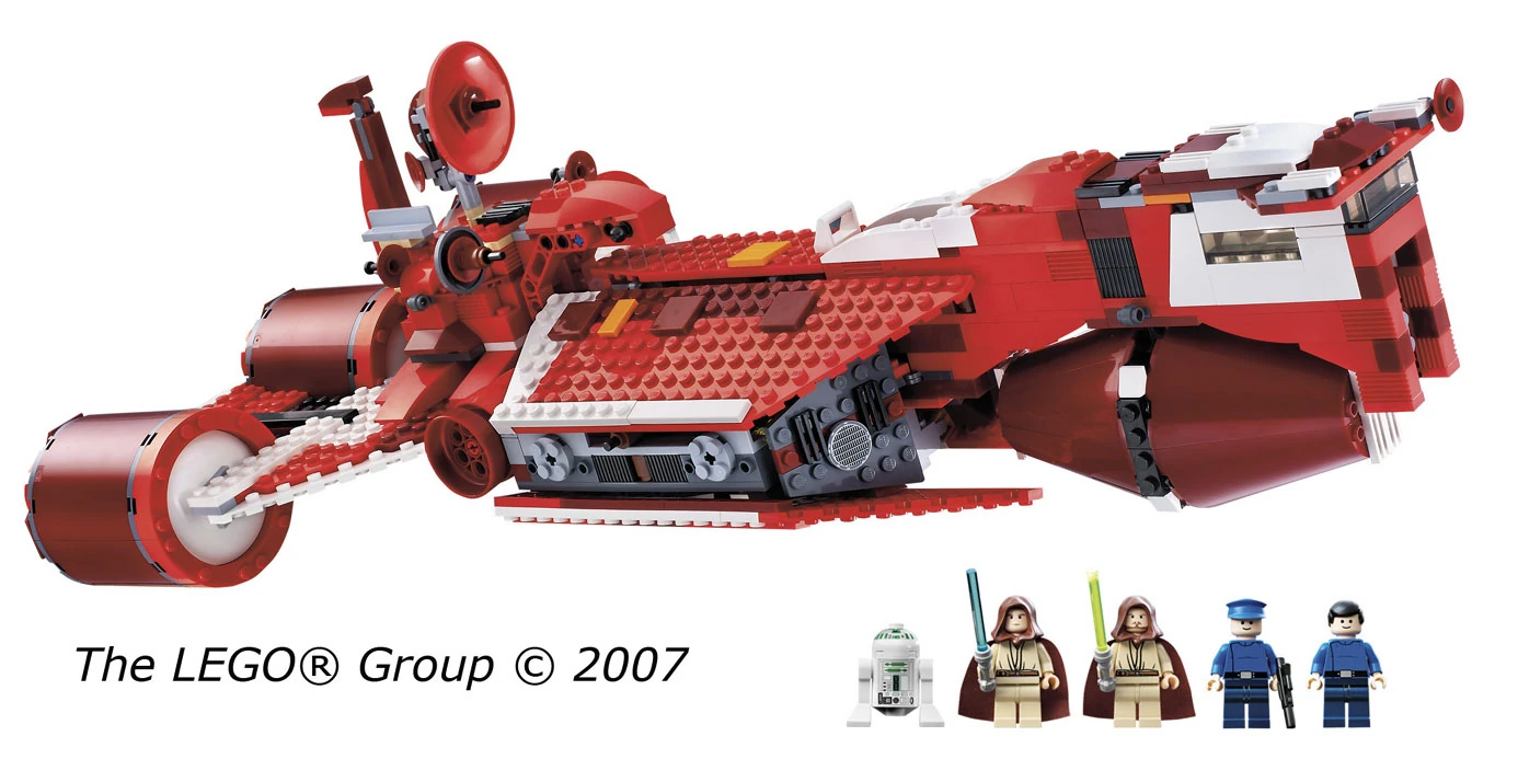 Republic Cruiser 7665 Lego Wiki Fandom The famous red starship from star wars episode i features an opening cockpit, extending hidden blaster cannons. republic cruiser 7665 lego wiki fandom