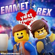 TheLegoMovie2 EmmetandRex VestFriends