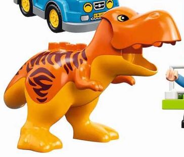 LEGO Dinosaur Tyrannosaurus Rex T-Rex From 5887 Dino Defense HQ Figure  Complete