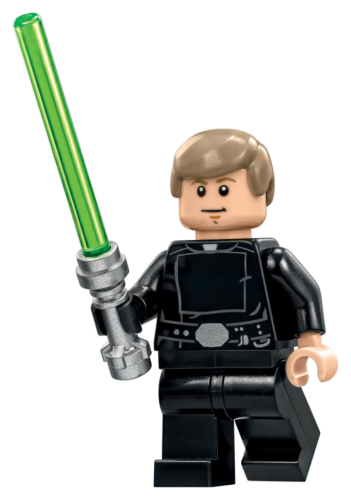 75159 Luke Skywalker with Lightsaber Mouth Closed LEGO Star Wars Death Star Minifigure 
