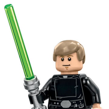 Lego Star Wars Minifigure Jedi Luke Skywalker w// Pupils Lightsaber 10212!