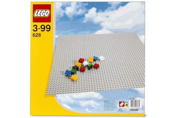 LEGO Basic Sets: 628 X-Large Grey Baseplate NEW-628