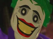 A close-up of The Joker