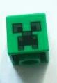 A close up of the minifigure scale creeper head