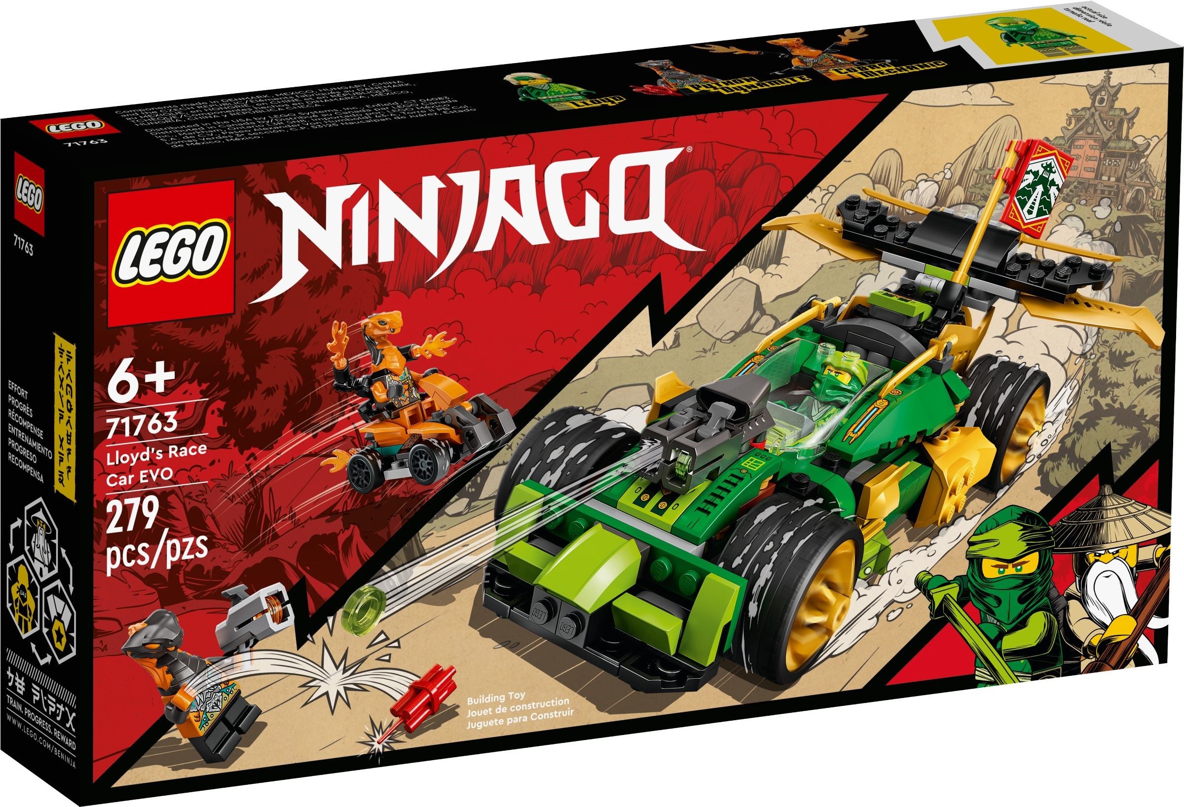 おまつ LEGO Ninjago 71763 Lloyd's Race Car EVO – A car with an