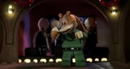 Jar Jar Binks in the Mos Eisley Cantina.