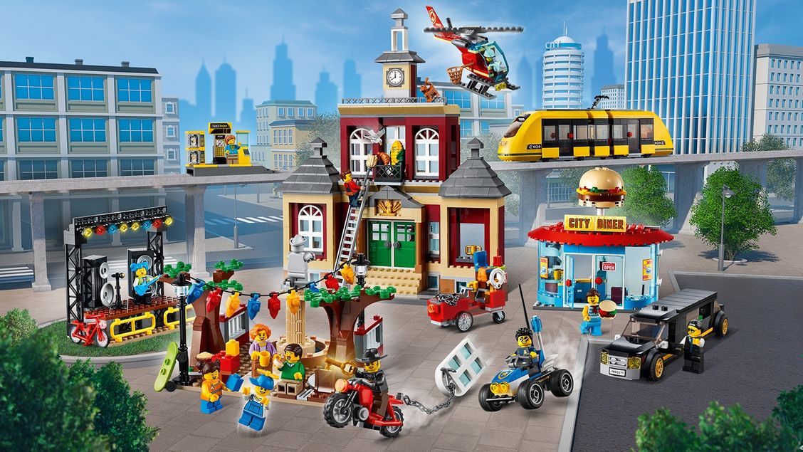 LEGO City Droite et intersection 60236 – Kit de construction (2