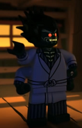 Non-physical: Lord Garmadon without his helmet