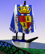 The flagship in LEGO Racers. (Note the Imperial guards flag)