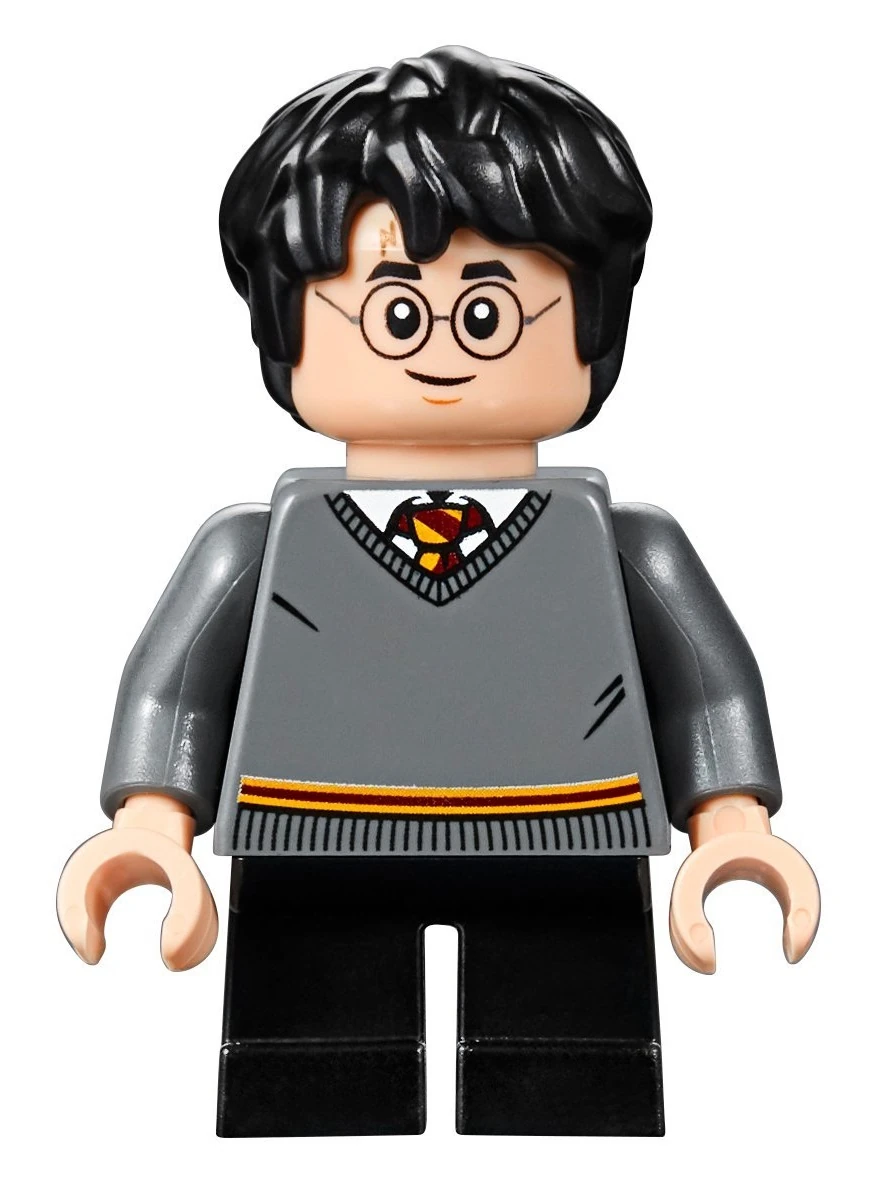  LEGO 2018 Harry Potter Minifigure - Harry Potter (with Owl,  Broom & Wand) 75954 : Toys & Games