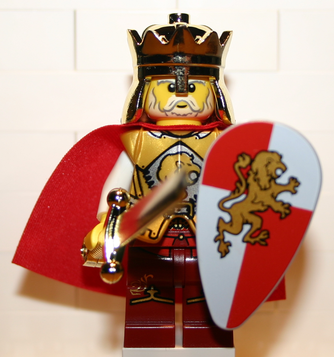 2 Lego Ritter 1 König mit Krone 