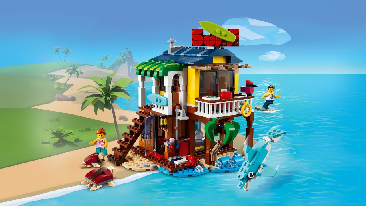 La maison de la plage de la tortue Lego