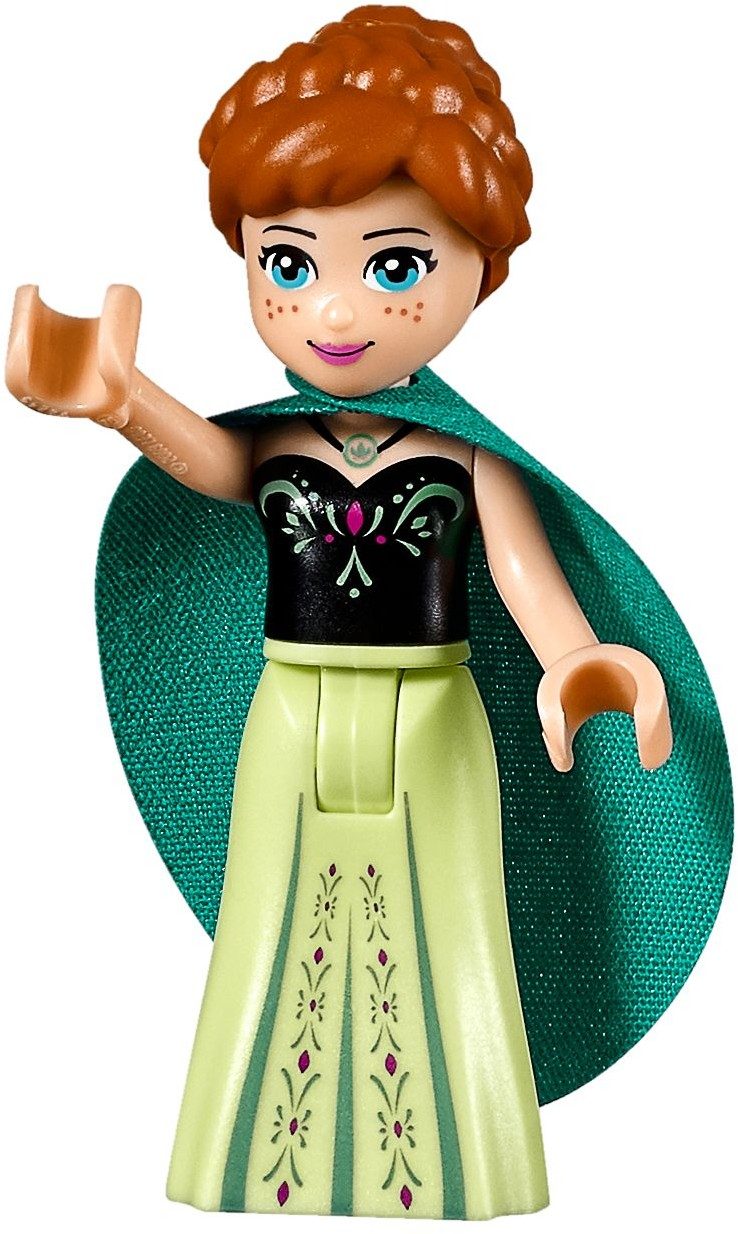 LEGO NEW Anna Minifigure Disney Princess Frozen Green Blue Braids Flower 41068 