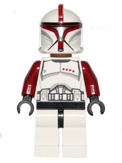 Red Clone Commander Phase 1 RARE Lego Star Wars Minifigures 