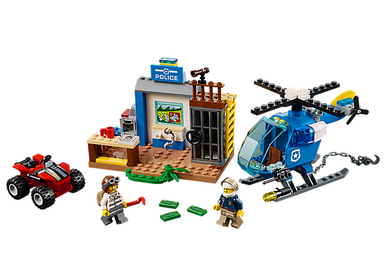 Deux Voleurs En Lego Creusent Une Boîte Avec Des Pierres De Sable