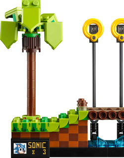 Lego lança primeiro kit do Sonic, baseado na fase Green Hill Zone