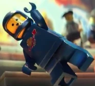 Benny, a character who is a homage to LEGO Classic Space