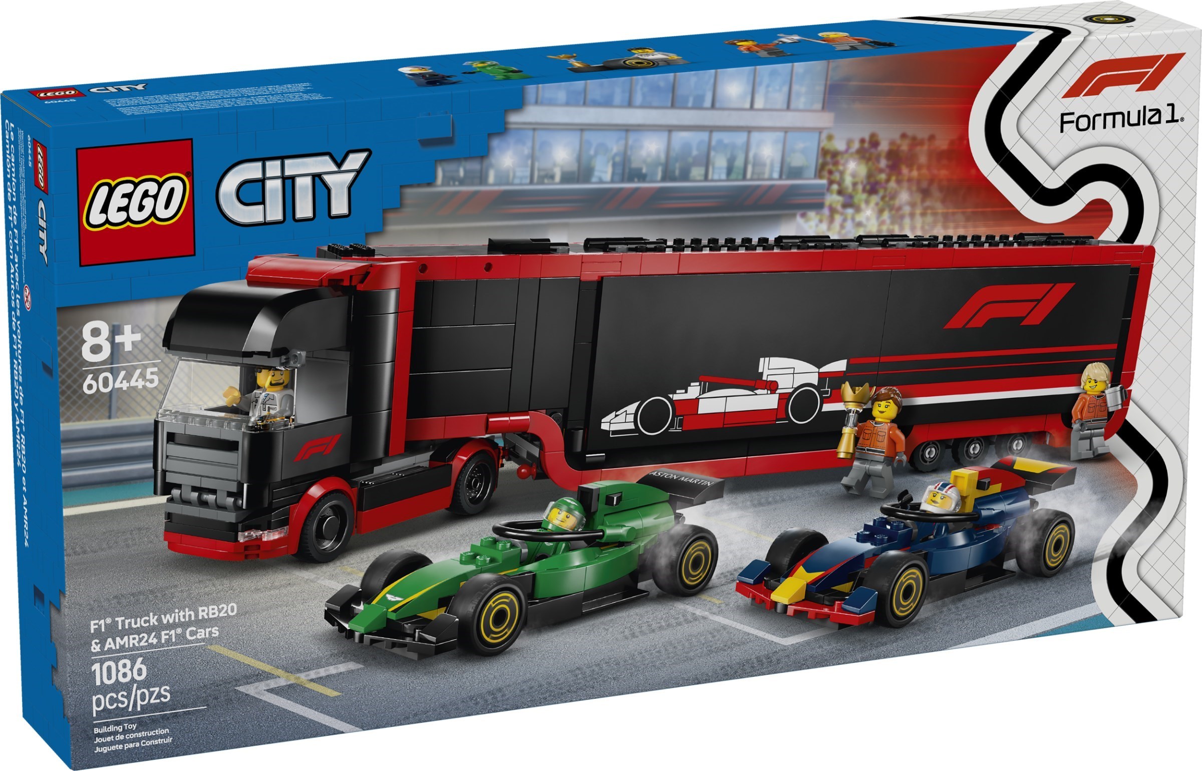 ワンコ様2 60445 F1 Trucks with RB20 & AMR24 F1 Cars | Brickipedia | Fandom