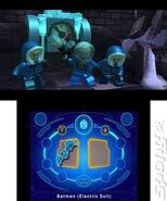 Mr. Freeze with two henchmen in the hand-held version of LEGO Batman 2: DC Super Heroes