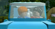 Harry and Ron in the flying car in the video game