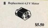 8-Replacement 4.5V Motor