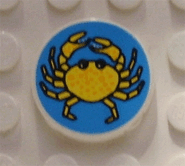 The preprinted crab that comes with the set