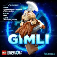 LEGO Dimensions Gimli bio