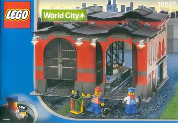 Lego engine shed top
