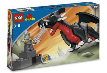 Lego black dragon top