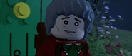 Bilbo leaving Bag End