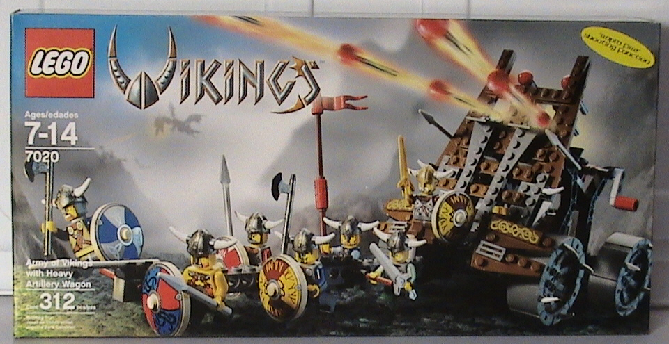 7020 Army of Vikings with Heavy Artillery Wagon | Brickipedia | Fandom