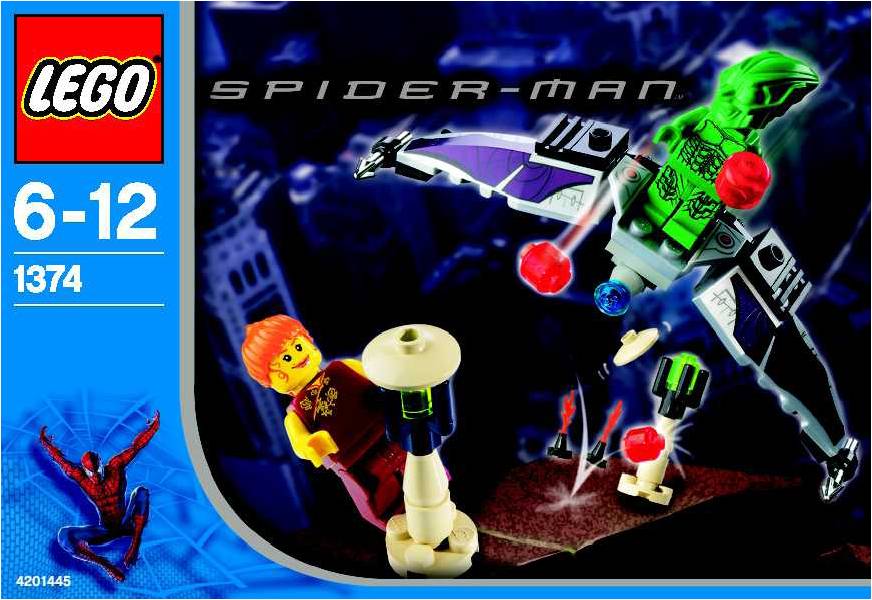 lego spiderman green goblin