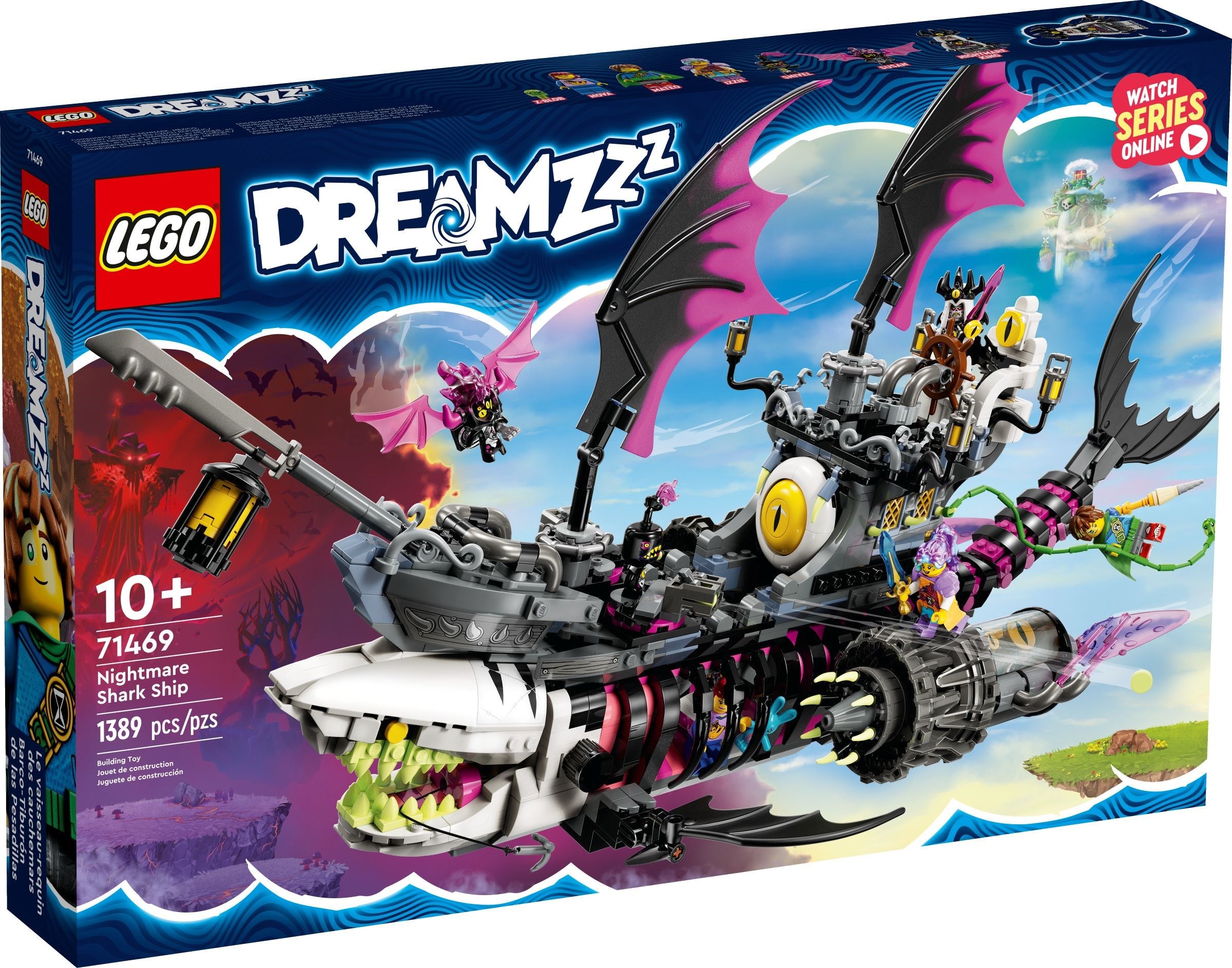 LEGO DREAMZzz Pegasus Flying Horse 71457 Building Toy Set, Fantasy Action  Figure Creature, Comes with 3 Minifigures Including The Nightmare King