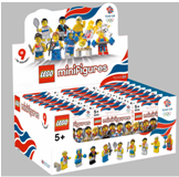 Olympics Collectable Minifigures - Box stands in shops